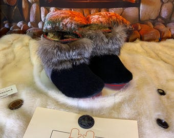 Les Aline 7 WOMEN'S recycled fur indoor moccasin
