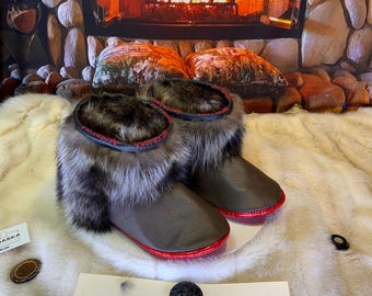 Les Aurèle 10 men's recycled fur indoor moccasin