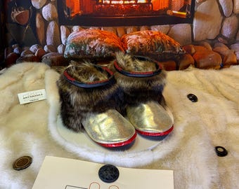Les Louise 6 WOMEN'S recycled fur indoor moccasin