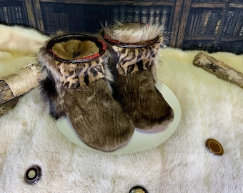 Les Diane 8 WOMEN'S recycled fur indoor moccasin