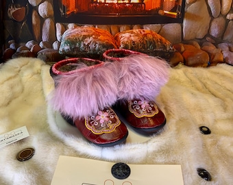 Les Angèle 7 WOMEN'S recycled fur indoor moccasin