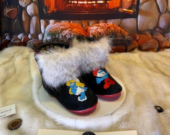 Les Bibiane 8 WOMEN'S recycled fur indoor moccasin