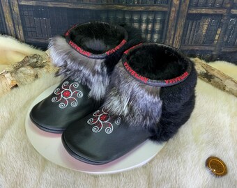 Les Florianne 10 WOMEN'S recycled fur indoor moccasin