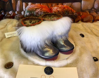 Les Colombe 8 WOMEN'S recycled fur indoor moccasin