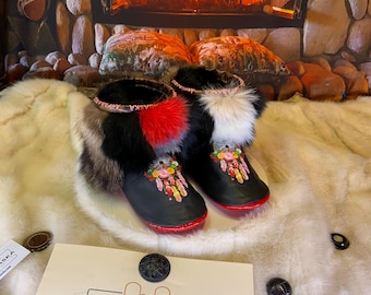 Les Lucie 8 WOMEN'S recycled fur indoor moccasin