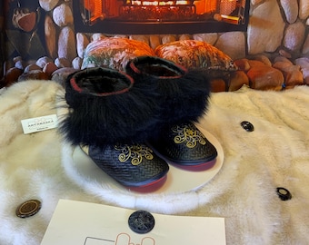 Les Marjolaine 6 WOMEN'S recycled fur indoor moccasin