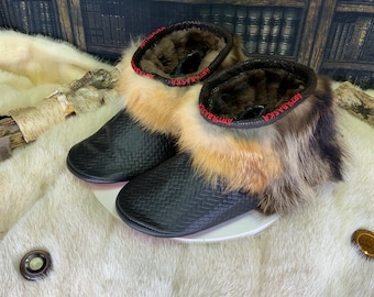 Les Murielle 10 Men's Recycled Fur Indoor Moccasin