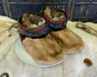 Les Pierrette 11 Men's Recycled Fur Indoor Moccasin