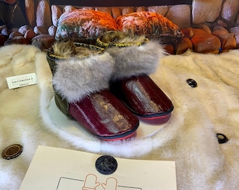 Les Carmen 7 WOMEN'S recycled fur indoor moccasin