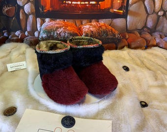 Les Alphonsine 7 WOMEN'S recycled fur indoor moccasin