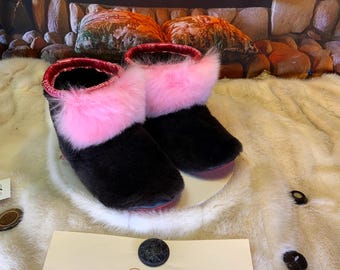 Les Françoise 8 WOMEN'S recycled fur indoor moccasin