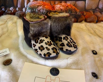 Les Jacqueline 7 WOMEN'S recycled fur indoor moccasin