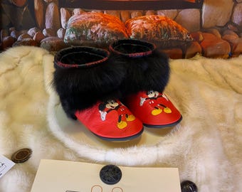 Les Lorraines 7 WOMEN'S recycled fur indoor moccasin