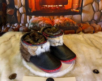 H 10 Men's recycled fur indoor moccasin Les Armande 10 Men
