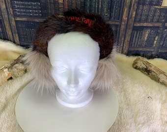 Earmuffs made entirely of recycled fur