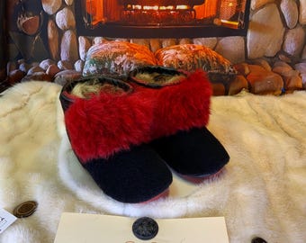 Les Sylvie 9 WOMEN'S recycled fur indoor moccasin