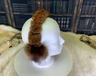 Earmuffs made entirely of recycled fur