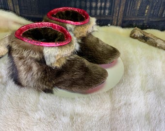 Les Carmen 6 WOMEN'S recycled fur indoor moccasin