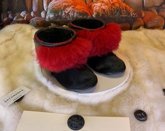 Les Sylvianne 6 WOMEN'S recycled fur indoor moccasin