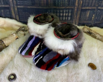 Les Viviane 8 WOMEN'S recycled fur indoor moccasin