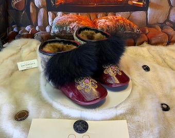 Les Pierrette 10 Women's Recycled Fur Indoor Moccasin