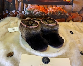 Les Alice 5 WOMEN'S recycled fur indoor moccasin