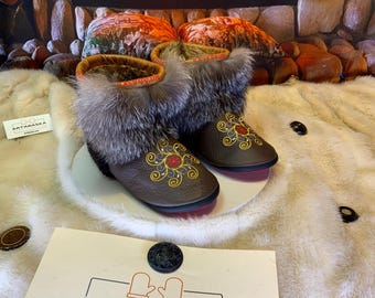 Les Fabienne 7 WOMEN'S recycled fur indoor moccasin