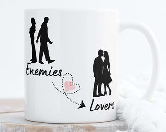 Enemies to Lovers Mug, Enemies to Lovers Merch, Romance Novel Mug, Romance Novel Gift, Romance Book Lover,  Gift for Book Lovers