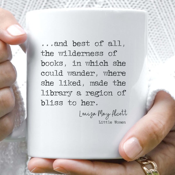 Jo March Mug, Little Women Quote, Louisa May Alcott Quotes, English Teacher Gift, Little Women Coffee Cup, Library Gift, Literary Gift