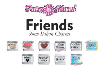 Friends Italian charms by Daisy Charm - compatible with 9mm modular charm bracelet