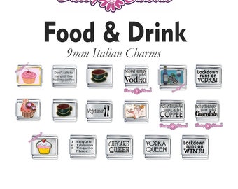 Food & Drink Italian charms by Daisy Charm - compatible with 9mm modular charm bracelet