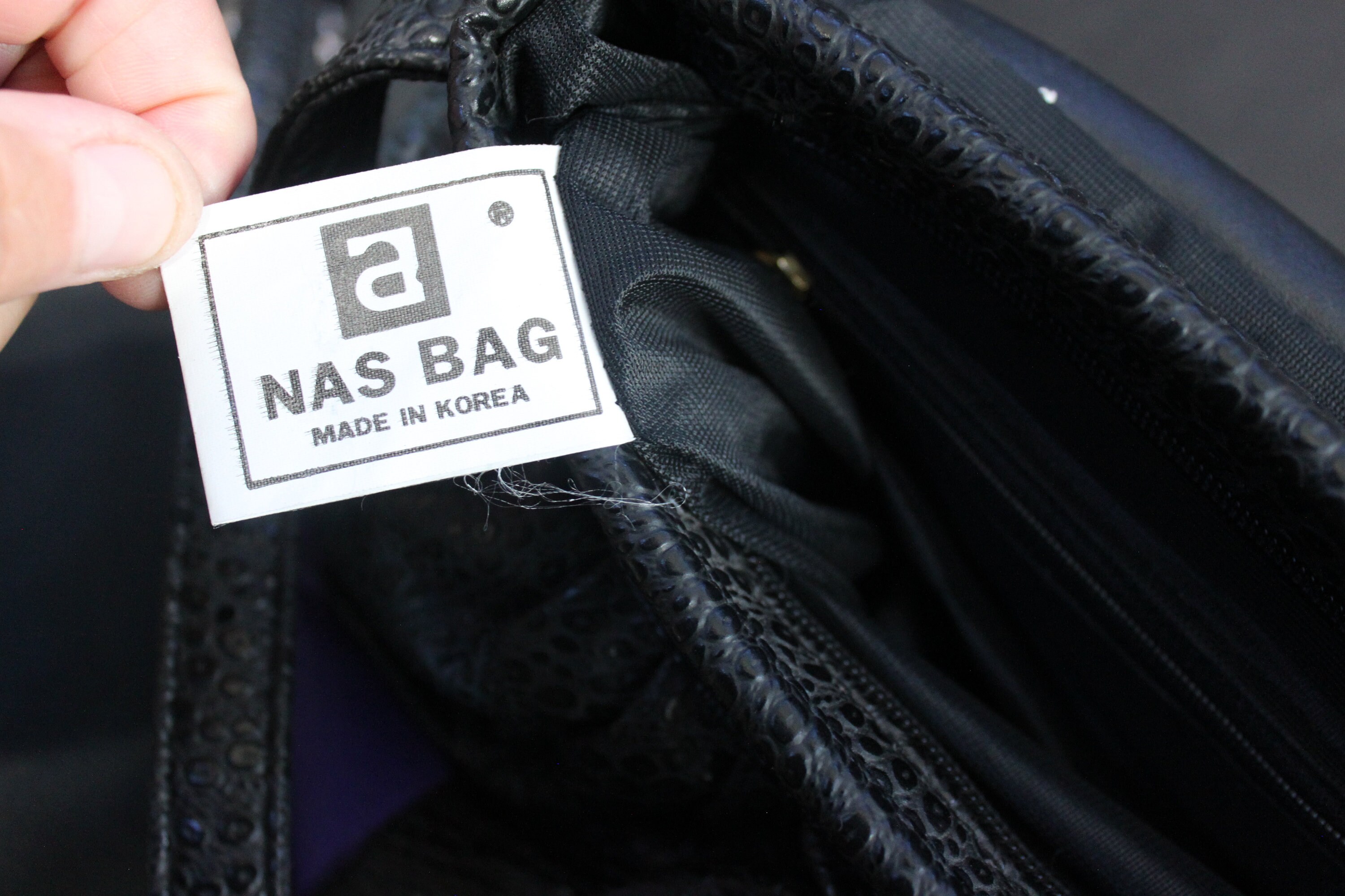 Vintage Bag From Nas Bag Made in Korea Snake Skin Pattern Patchwork Purse Etsy Australia