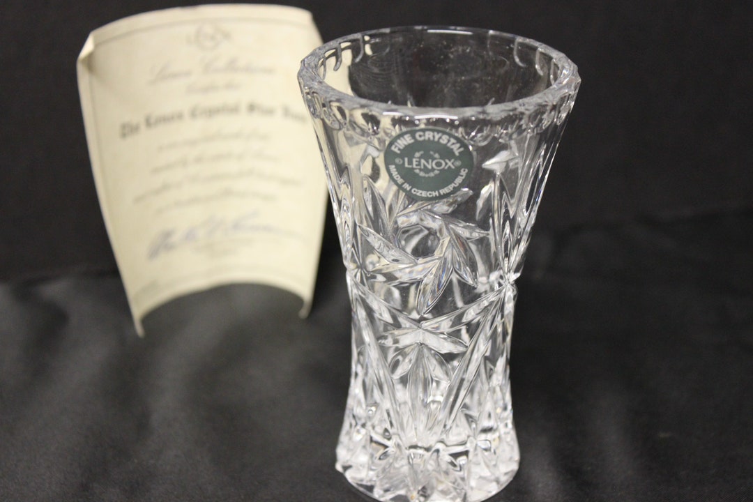 4 Flower Vase Lenox Crystal Star Vase by LENOX Etsy