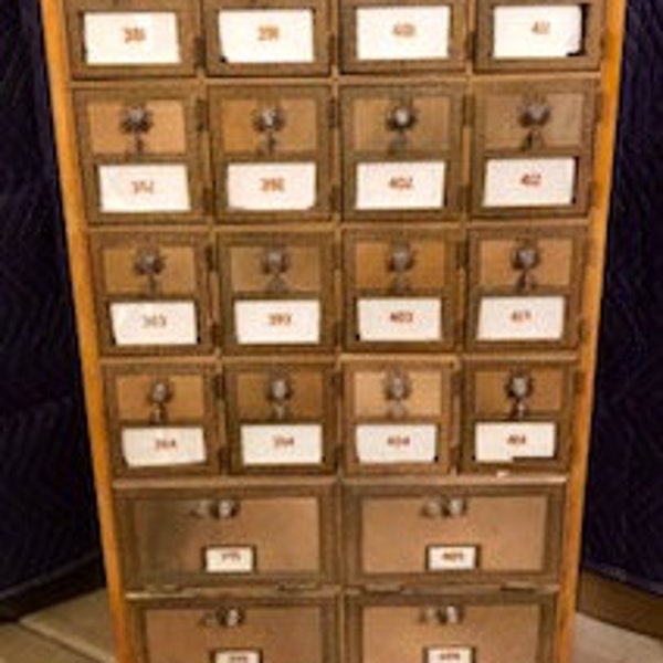 Special Listing - Vintage Brass USPS PO Mailbox Unit Local Pickup Only!!