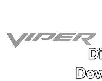 Emblema del logotipo de Viper en formato DXF PNG para serigrafía de plasma con chorro de agua y láser