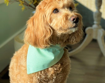 Reversible Dog Bandana - Easter Dog Bandana - Easter Dog Scarf - Spring Dog Scarf - Dog Bandana - Over the Collar - Spring Dog Bandana