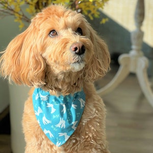 Spring Dog Bandana - Easter Dog Bandana - Flowers - Easter Dog Scarf - Spring Dog Scarf - Dog Scarf - Dog Bandana