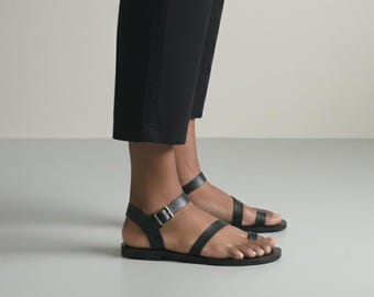 Sandalias de pescador de cuero hechas a mano: estilo minimalista y artesanal de verano