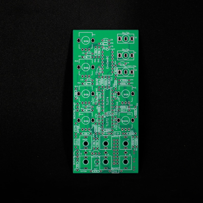 Eurorack ADSR Envelope Generator DIY V2 ElectricDruid EnvGen8 PCB only