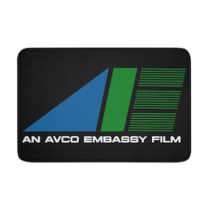 Avco Embassy Film Logo Classic Horror John Carpenter Joe Dante Cult Movie Memory Foam Bath Mat