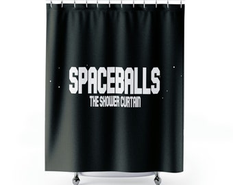Spaceballs The Shower Curtain Mel Brooks Comedy Star Wars Funny John Candy Cult Movie douchegordijnen