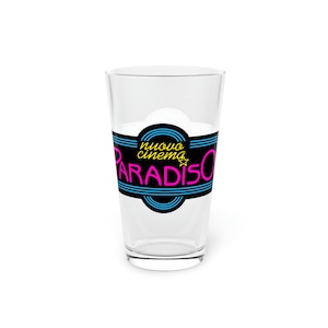 Nuovo Cinema Paradiso Movie Theater Classic Movie Pint Glass, 16oz
