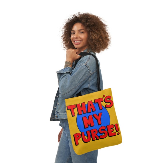 JYTAPP Make-up-Tasche Mit Cartoon-Spruch 'That's My Purse', Segeltuch, 22,9 X 17,8 Cm – Lustige Tasche Für Kosmetik & Reisen