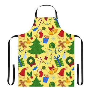 ミッドセンチュリーホリデークリスマスエプロン