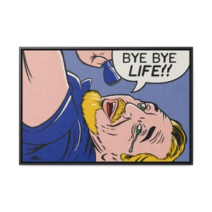 All That Jazz Bob Fosse Roy Scheider Lichtenstein Parody Gallery Canvas Wraps, Horizontal Frame