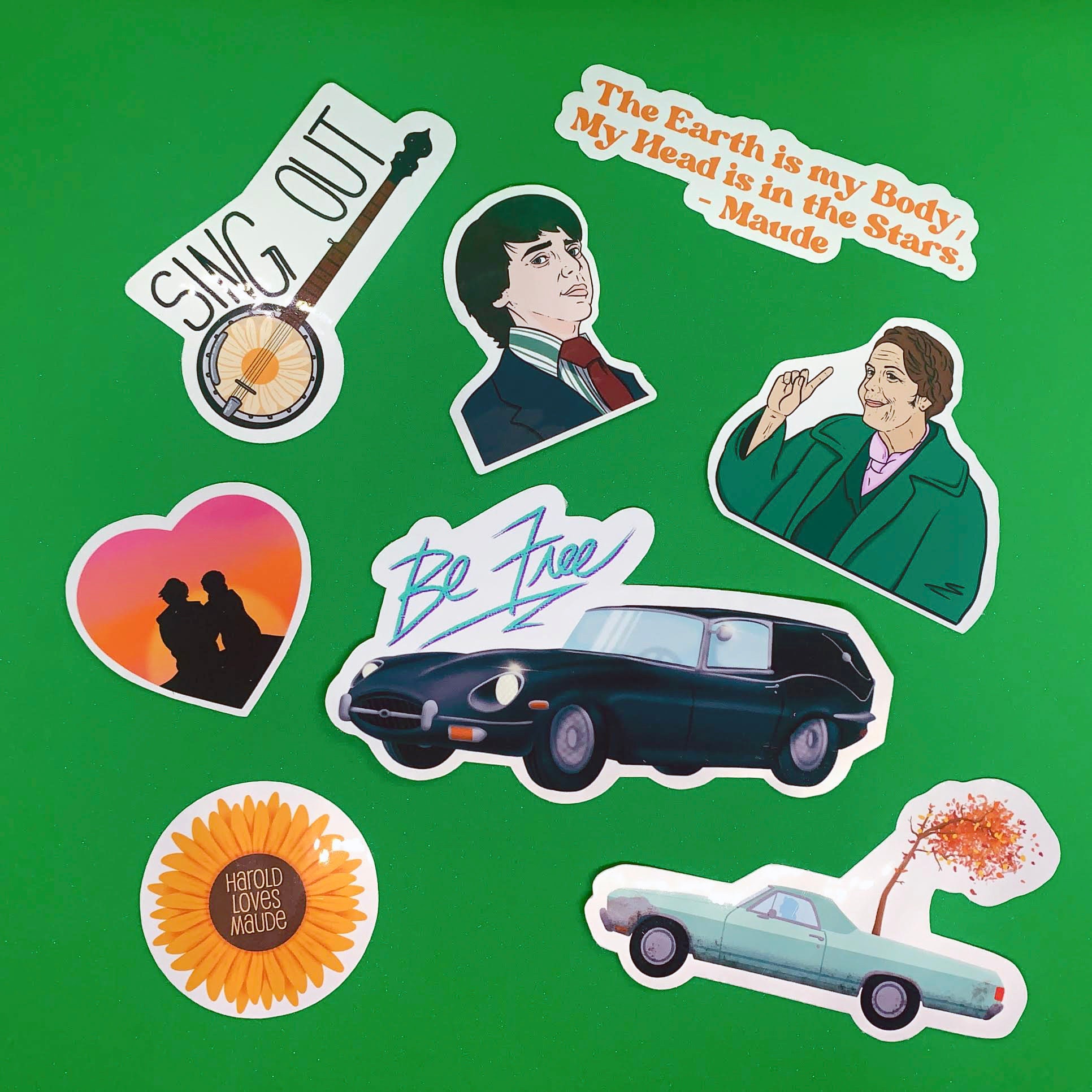 Harold & Maude Sticker Set! 8 Stickers! - Etsy
