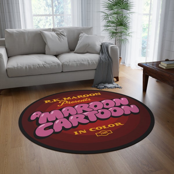 A Maroon Cartoon Who Framed Roger Rabbit Bob Hoskins Robert Zemeckis Steven Spielberg Richard Williams Cult Movie Round Rug