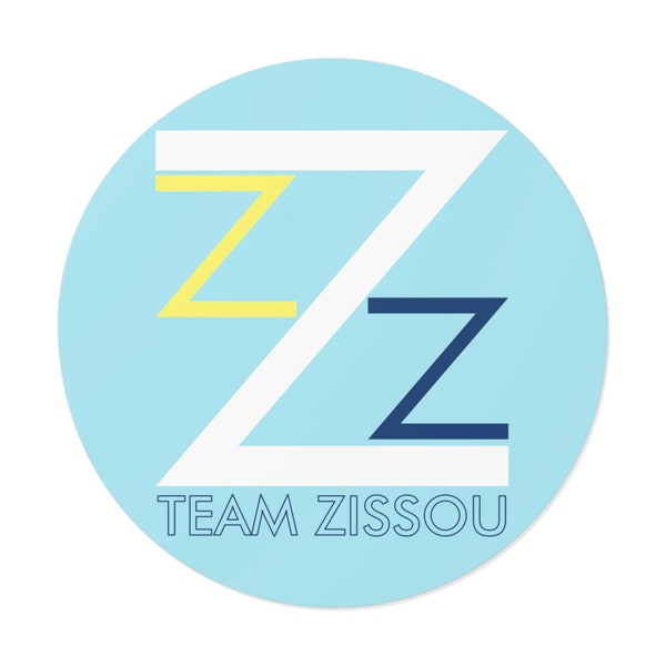 Team Zissou Life Aquatic Wes Anderson Bill Murray Cult Movies Round Vinyl Stickers