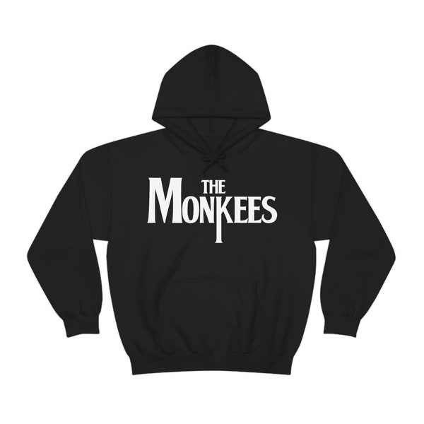 The Monkees Beatles Parody 60s Music TV Davy Jones Mike Nesmith Peter Tork Micky Dolenz Unisex Heavy Blend Hooded Sweatshirt