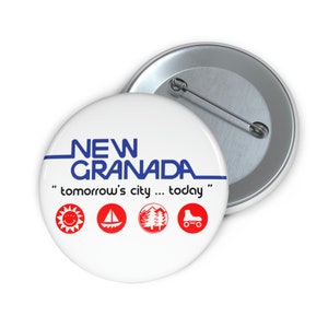 Over The Edge New Granada Cult Film Punk Rock Custom Pin Buttons